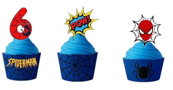 Super Hero Cupcake Toppers