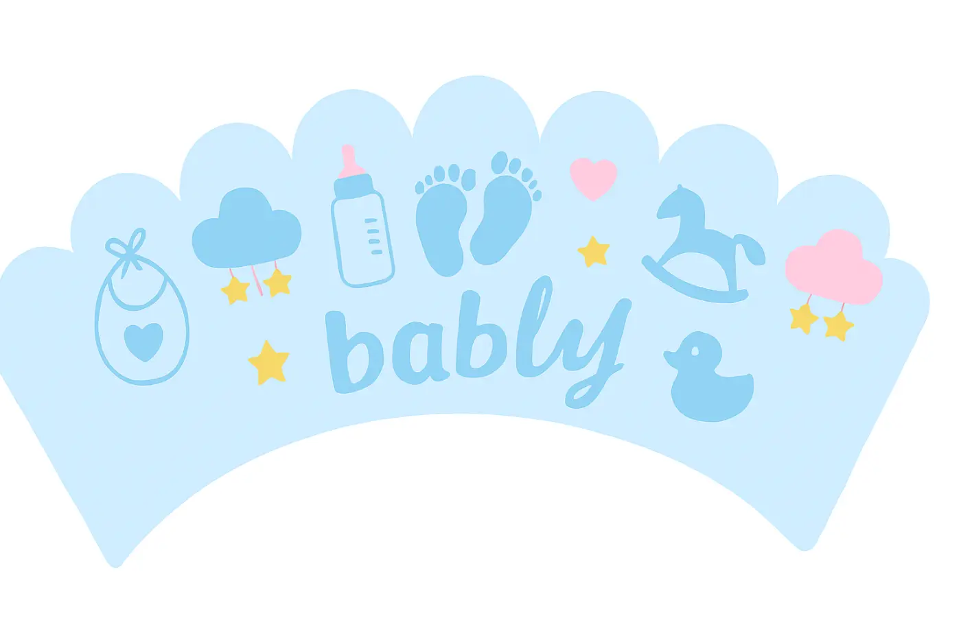 Halfway to One Cupcake Wrappers