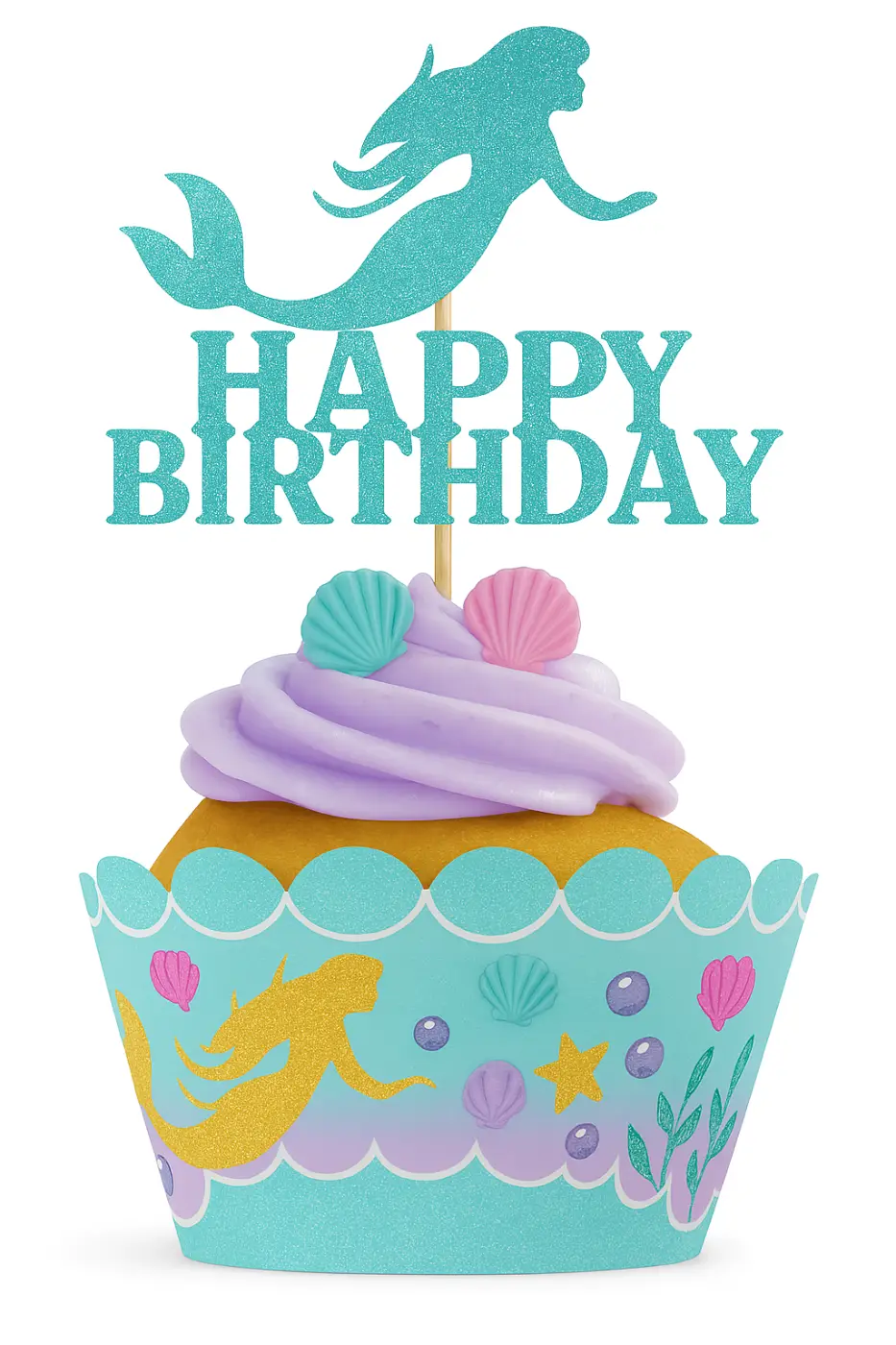 Magical Mermaid Cupcake toppers