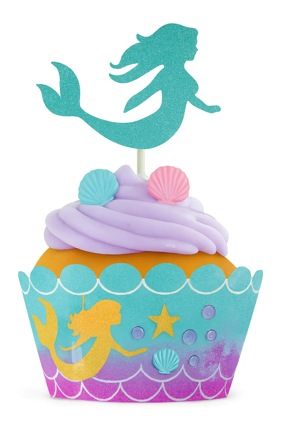 Magical Mermaid Cupcake toppers